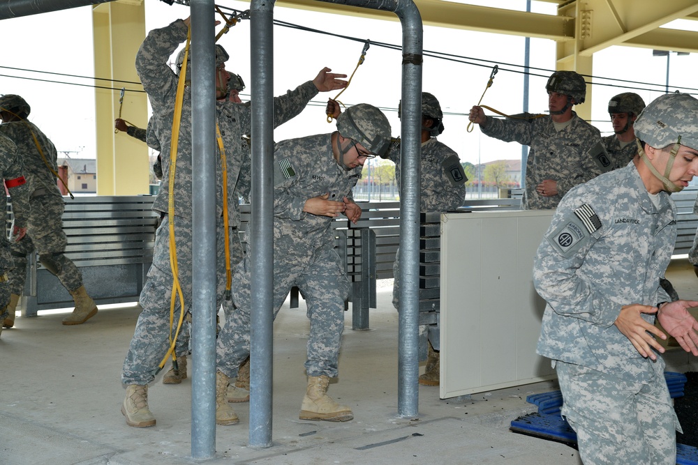 Airborne Operation night and day at Juliet - Frida Drop Zone and Dandolo Training Area in Pordenone, Italy, April 13
