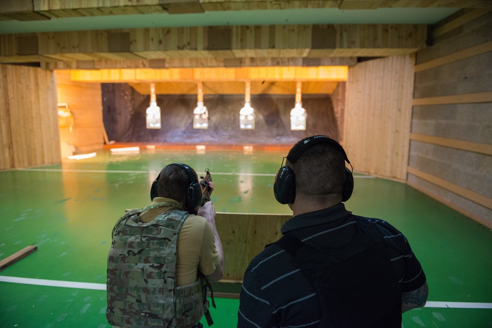 Protective Services range with M11 SIG P228 and HK MP5