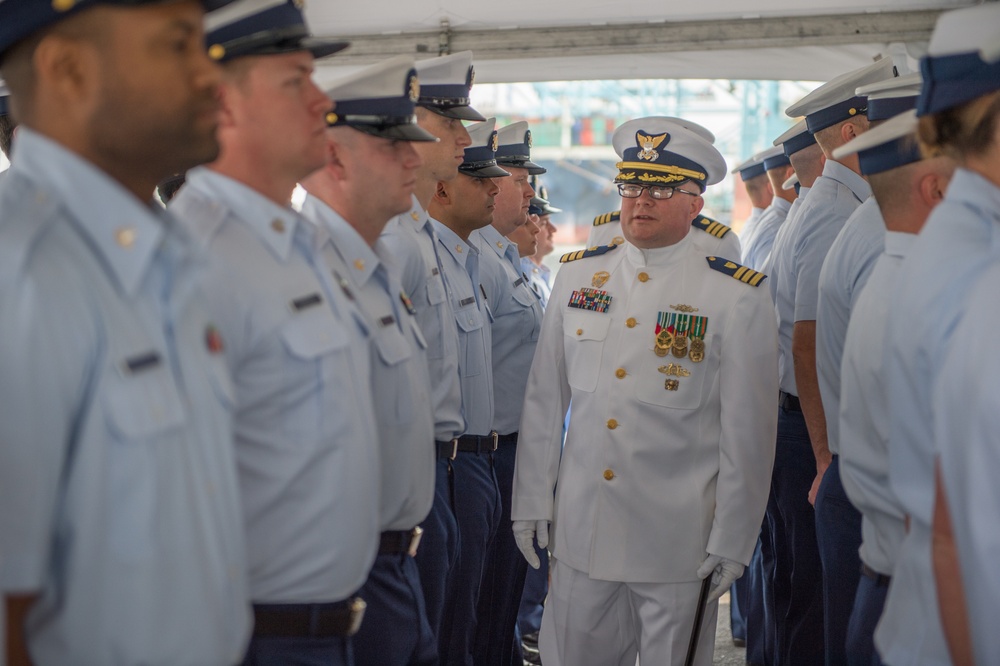 Coast Guard Cutter Tampa change of command