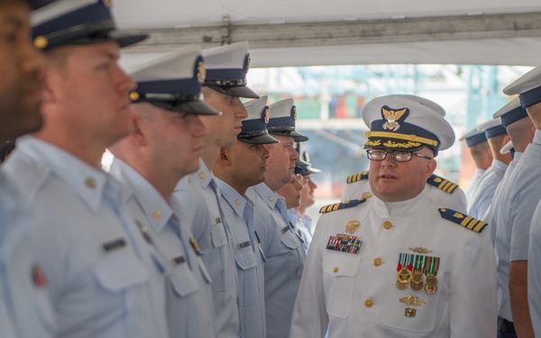 Coast Guard Cutter Tampa change of command