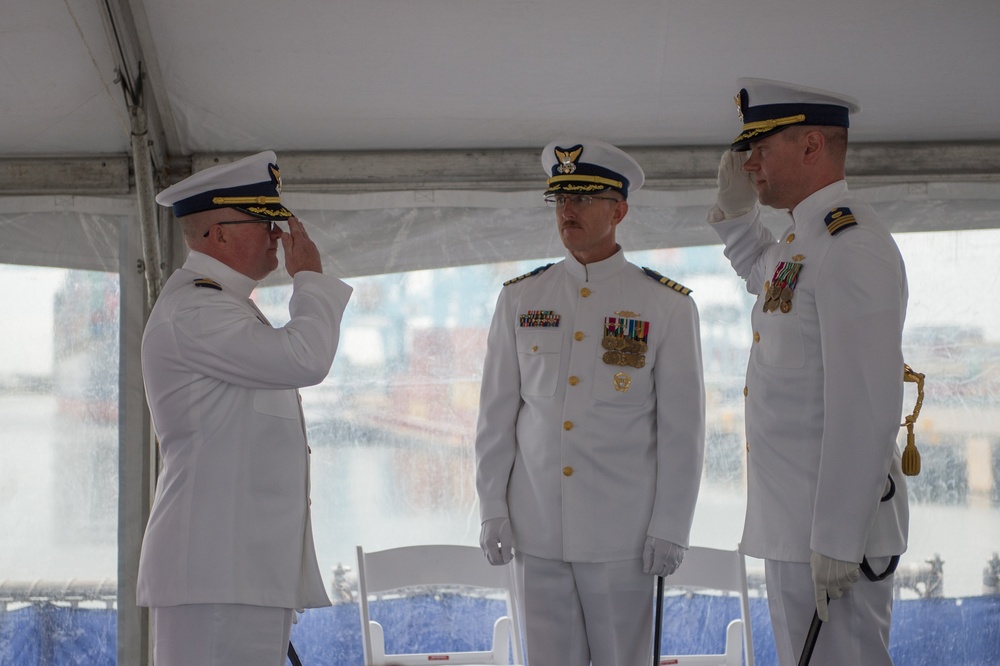 Coast Guard Cutter Tampa change of command