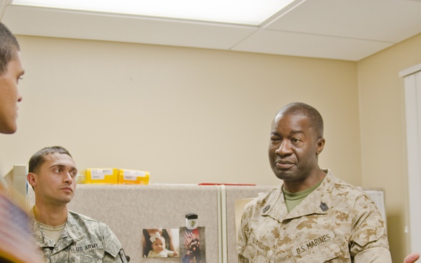 Marines, Soldiers train in postal service together