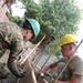US Army engineers work with Salvadoran military to construct school