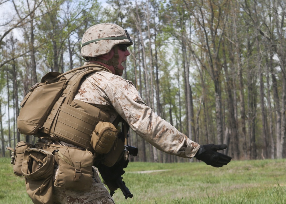 I'm up, they see me, I'm down: Battalion Landing Team 2/6 conducts Infantry Platoon Battle Course