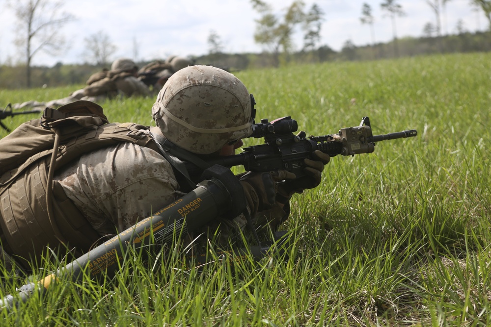 I'm up, they see me, I'm down: Battalion Landing Team 2/6 conducts Infantry Platoon Battle Course