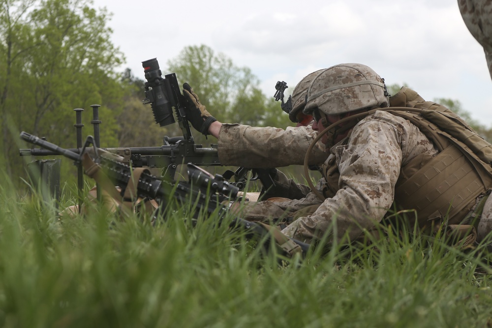 I'm up, they see me, I'm down: Battalion Landing Team 2/6 conducts Infantry Platoon Battle Course