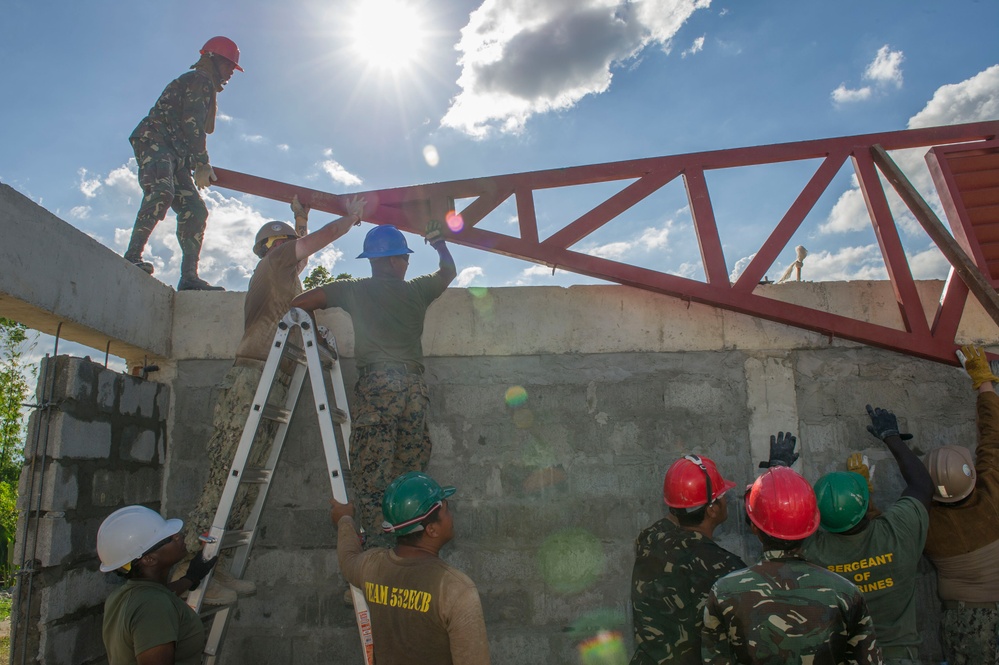 US, Philippine Armed Forces build schools in the Philippines