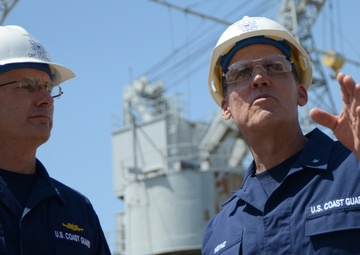 USCG Rear Adm. Heinz visits Coast Guard Yard