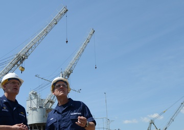 USCG Rear Adm. Heinz visits Coast Guard Yard