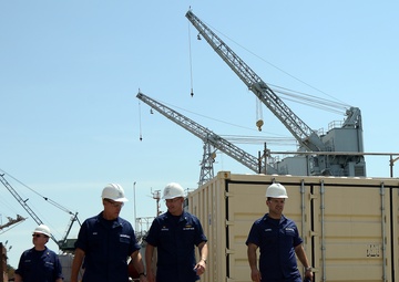 USCG Rear Adm. Heinz visits Coast Guard Yard
