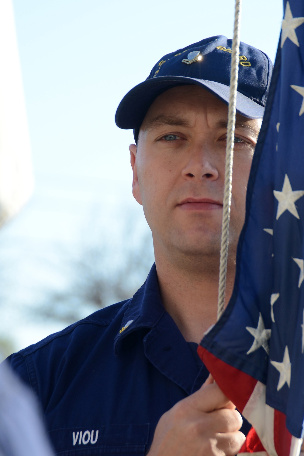 USCG raises national ensign