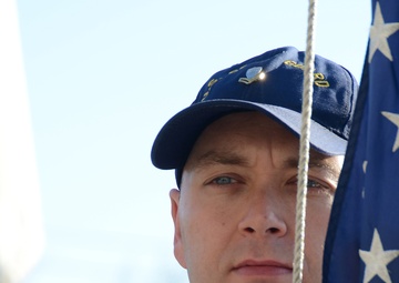 USCG raises national ensign