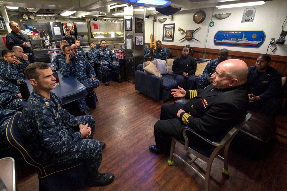 DESRON 15 visits USS Preble
