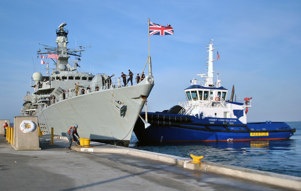 HMS Lancaster arrives at Key West