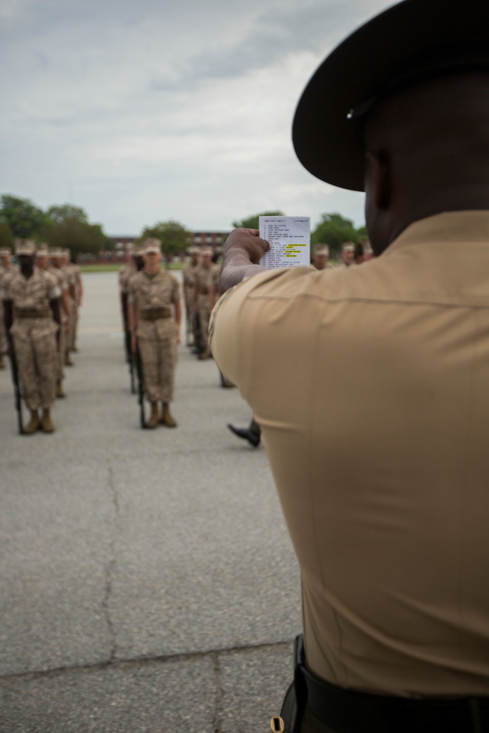 Parris Island recruits evaluated in Marine Corps Drill