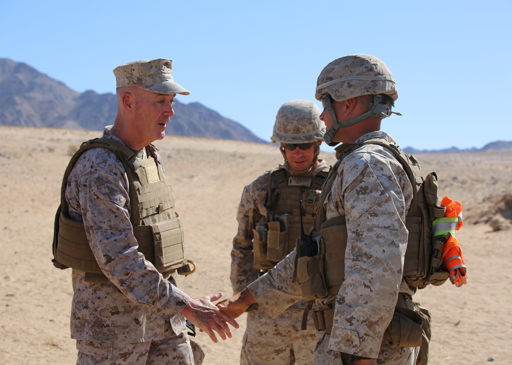 Commandant, Sergeant Major of the Marine Corps, visit Integrated Task Force