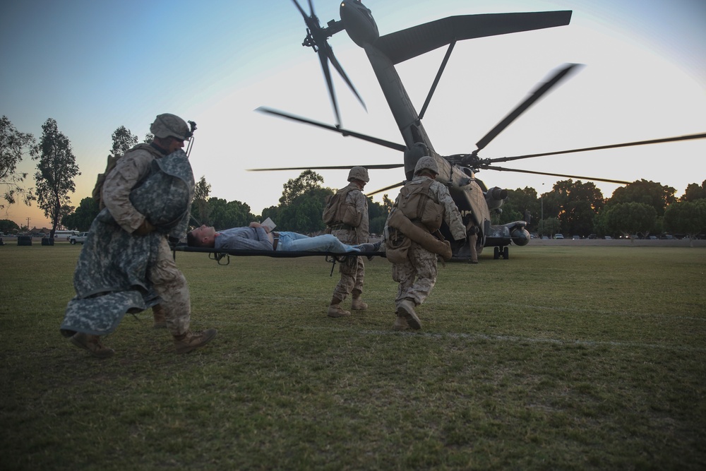 Marines, sailors prepare for humanitarian response with FHA exercise during WTI 2-15