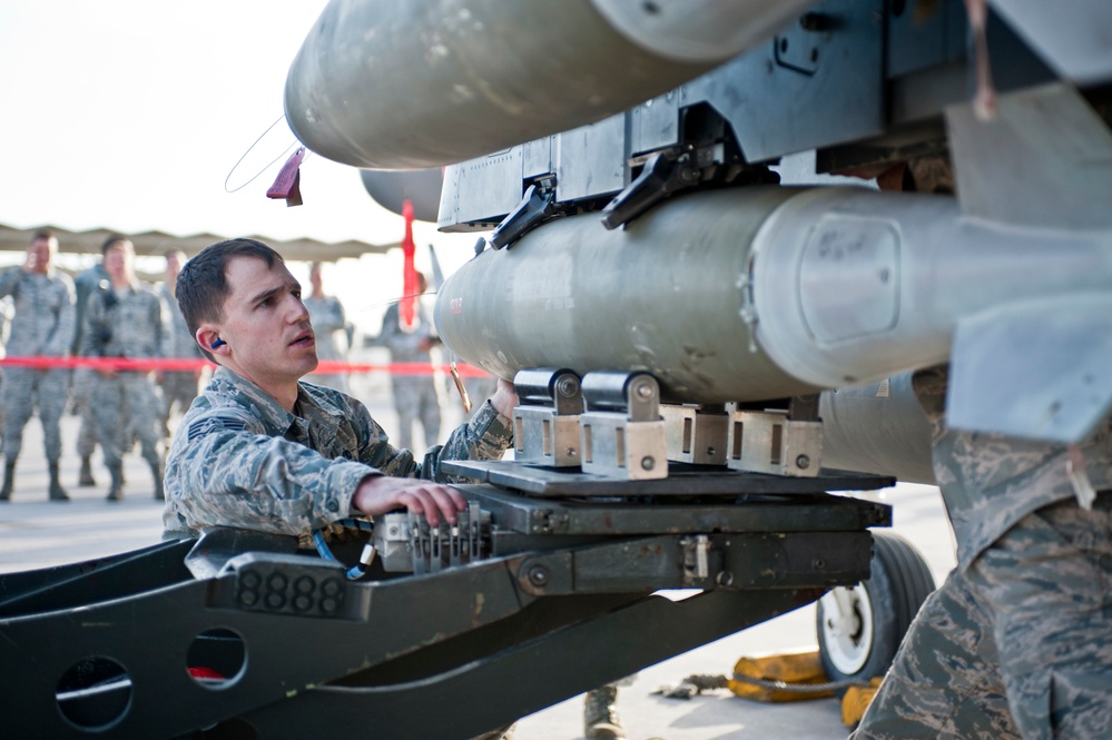 57th MXG load crew competition tests speed, accuracy, teamwork