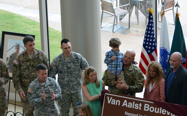 Master Sgt. Van Aalst Boulevard dedication