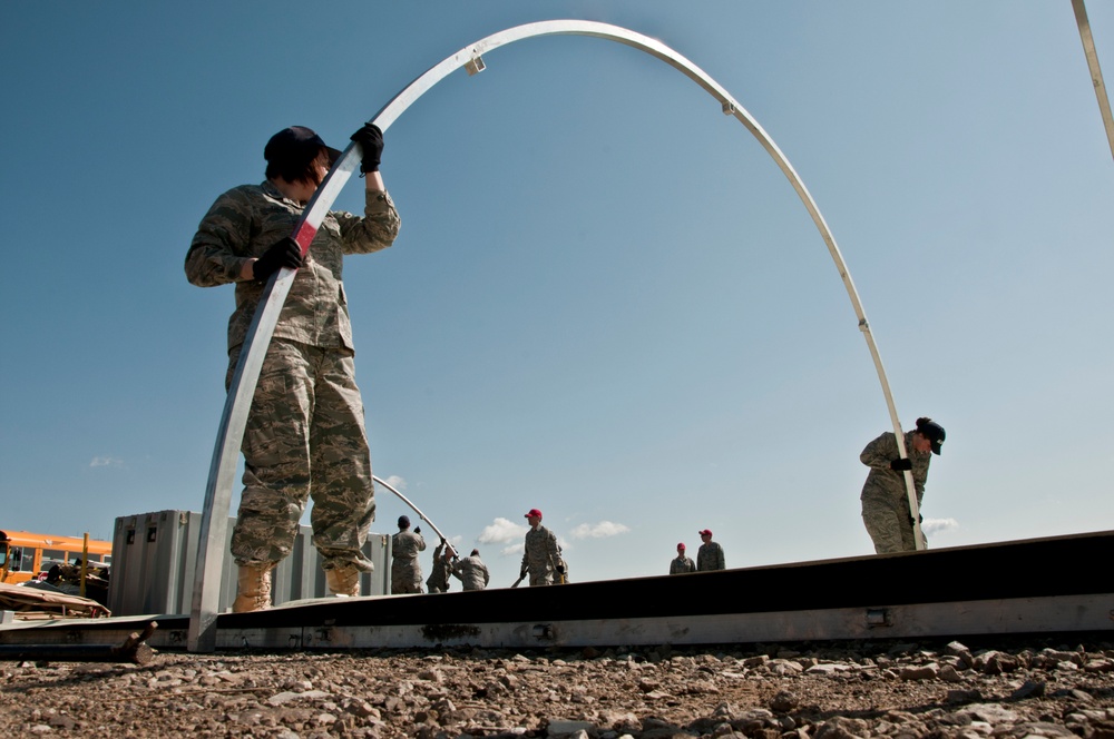 200th RED HORSE welcomes JROTC