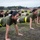 Marine recruits charge through PT session on Parris Island