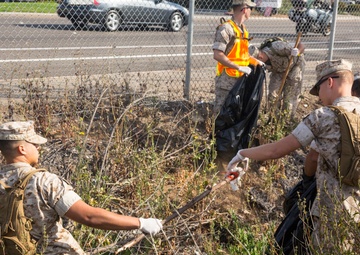 Celebrating Earth Month with station-wide cleanup