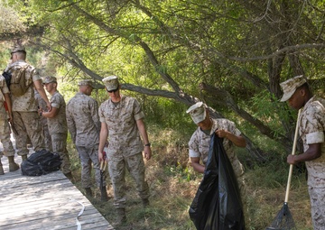 Celebrating Earth Month with station-wide cleanup