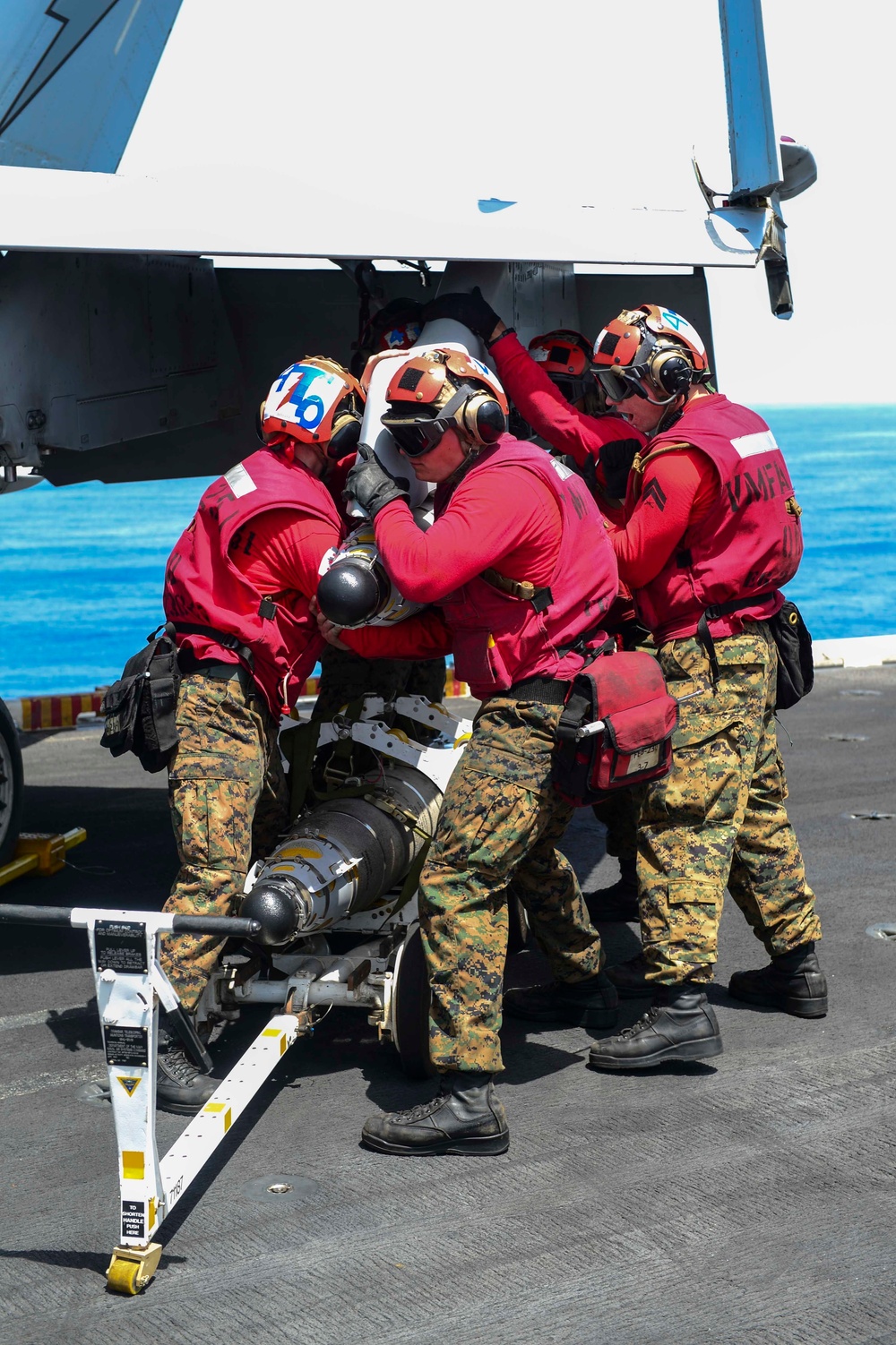 USS Theodore Roosevelt flight deck activity