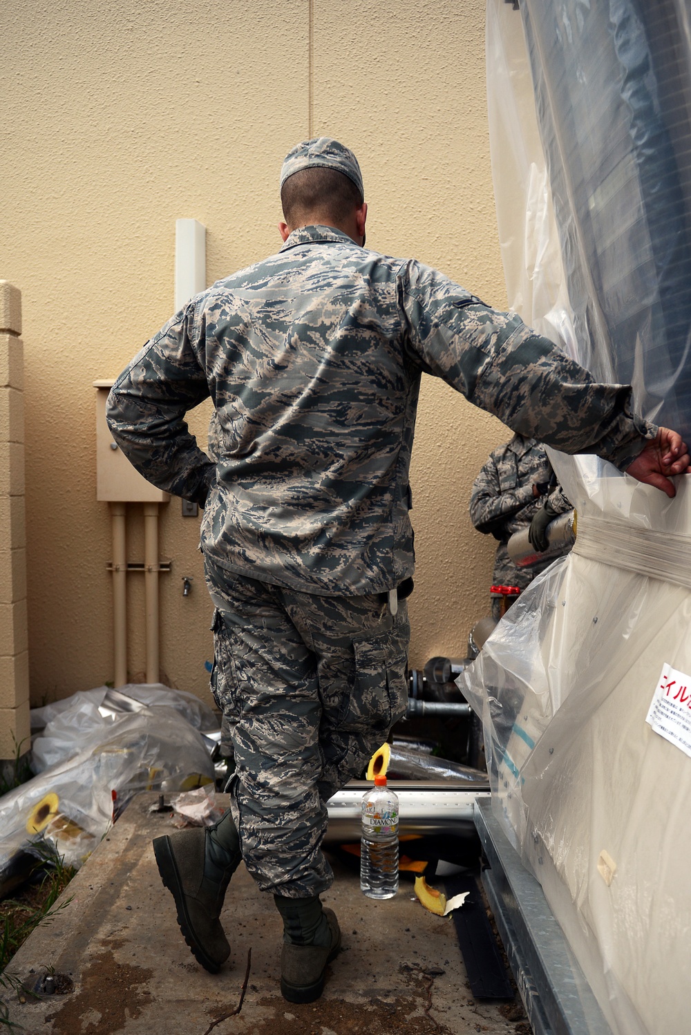 374th Civil Engineer Squadron Heating Ventilation and Air Conditioning Airmen