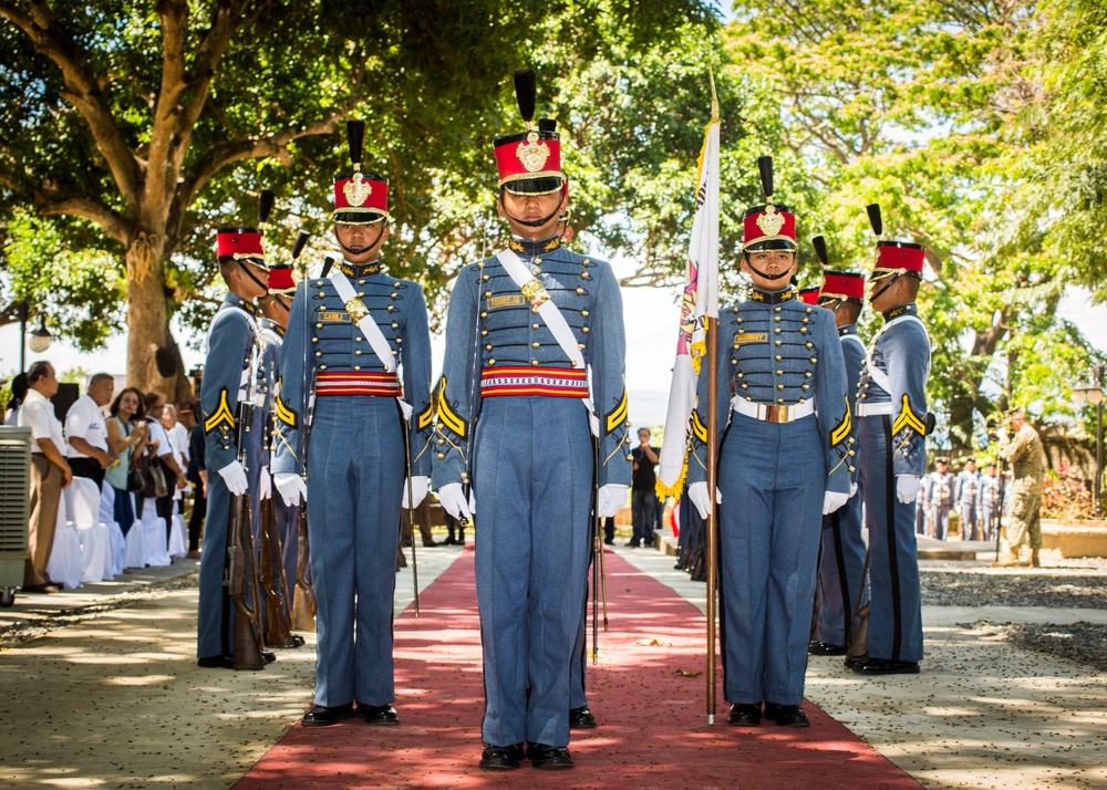 Philippine and US military members commemorate the 70th anniversary of the Liberation of Palawan