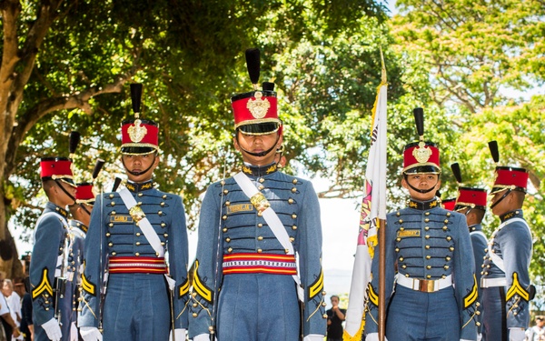Philippine and US military members commemorate the 70th anniversary of the Liberation of Palawan