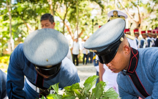 Philippine and US military members commemorate the 70th anniversary of the Liberation of Palawan