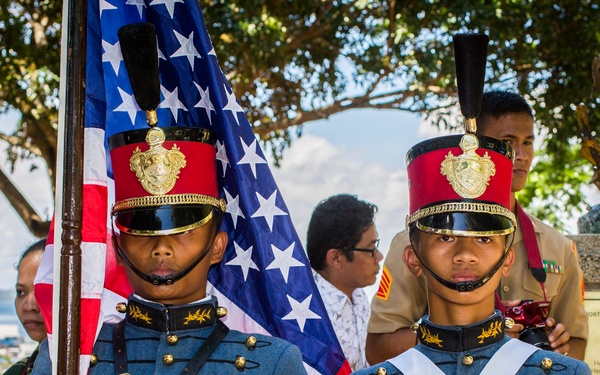 Philippine and US military members commemorate the 70th anniversary of the Liberation of Palawan