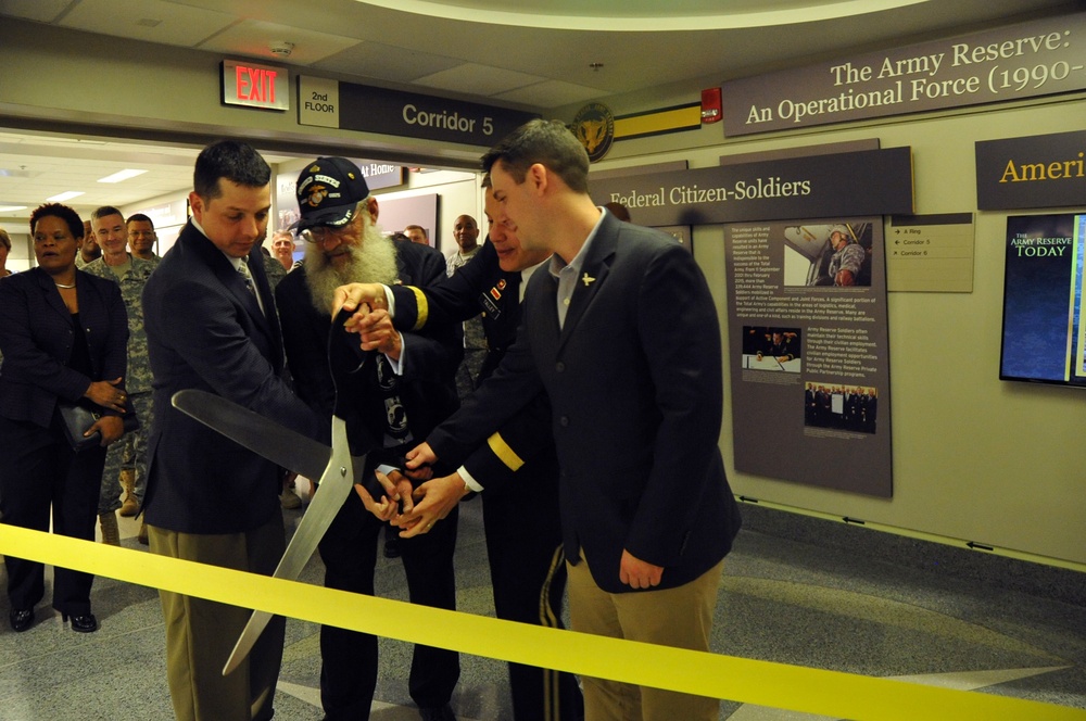 Bringing Army Reserve history to life: Talley dedicates Pentagon hallway displaying Army Reserve history and influence