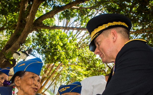 Philippine and US military members commemorate the 70th anniversary of the Liberation of Palawan