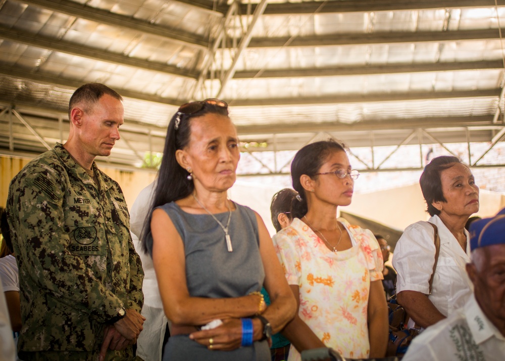 Philippine and US military members commemorate the 70th anniversary of the Liberation of Palawan