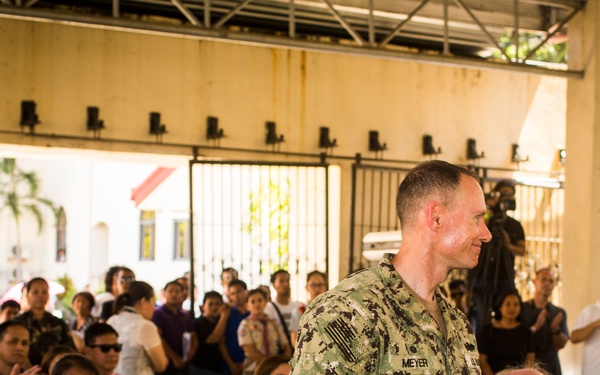 Philippine and US military members commemorate the 70th anniversary of the Liberation of Palawan