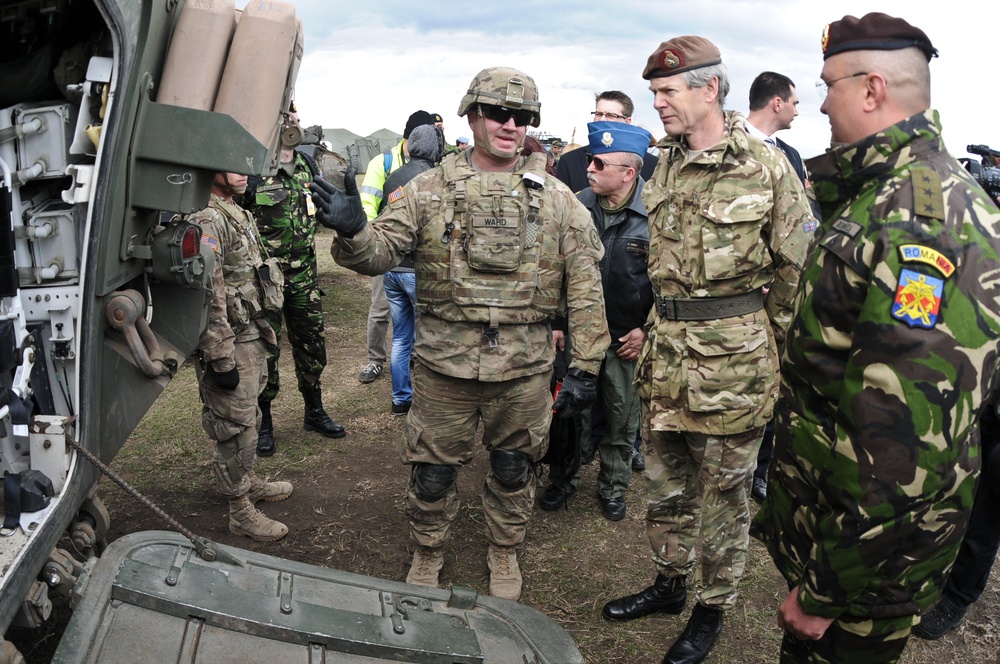 Distinguished guests visit troops during Exercise Wind Spring