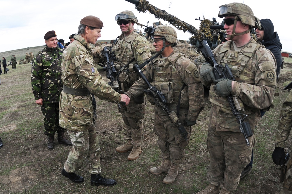 Distinguished guests visit troops during Exercise Wind Spring