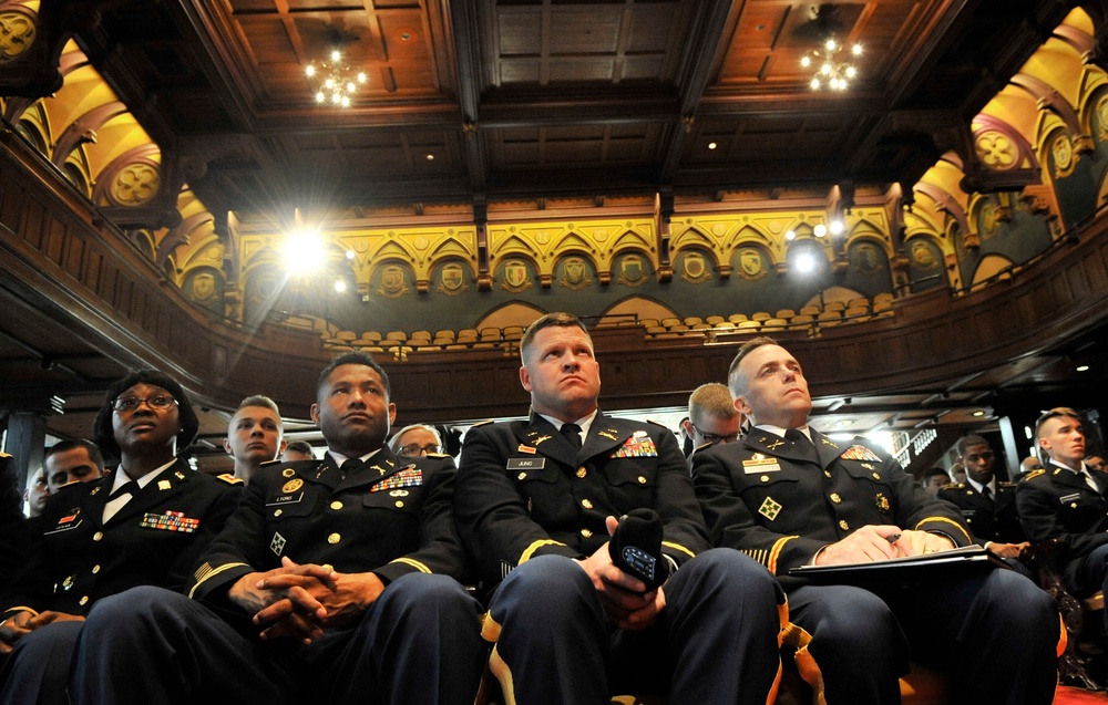 Secretary of Defense Ash Carter visits Georgetown University in Washington