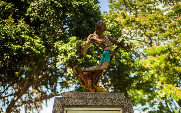 Philippine and US military members commemorate the 70th anniversary of the Liberation of Palawan