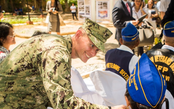 Philippine and US military members commemorate the 70th anniversary of the Liberation of Palawan