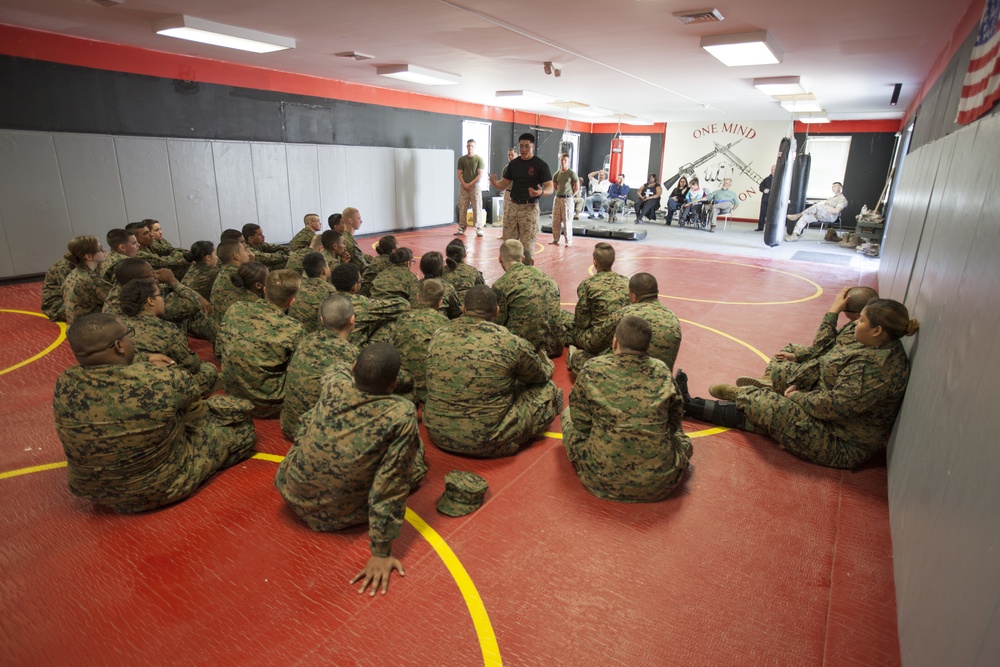 MCJROTC Cadets Receive MCMAP instruction