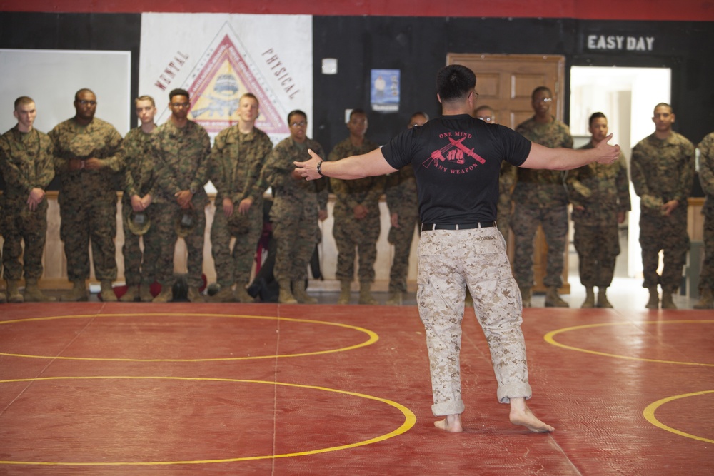 MCJROTC Cadets Receive MCMAP instruction