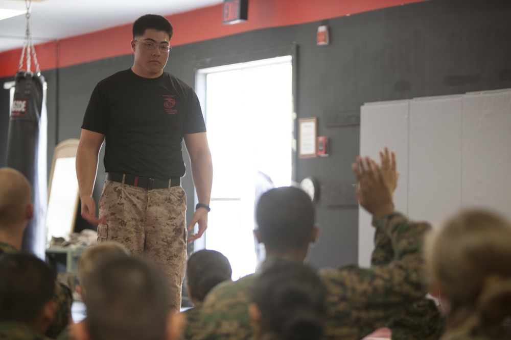 MCJROTC Cadets Receive MCMAP instruction