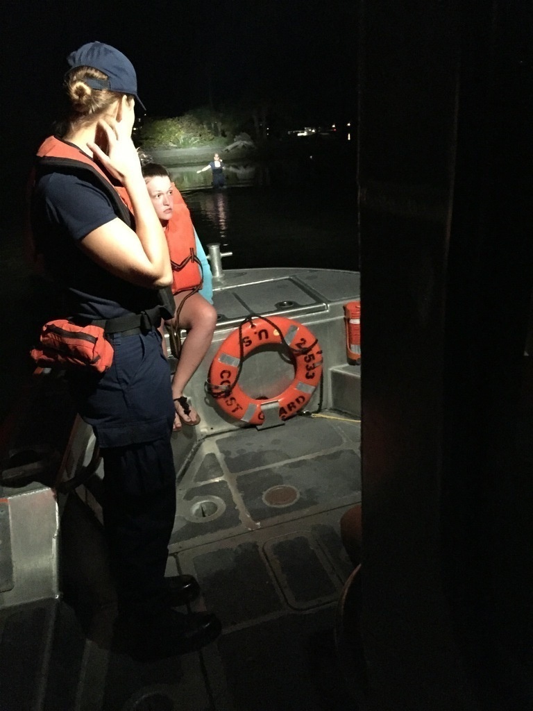 Coast Guard rescues nine people off Spoil Island, Fla.