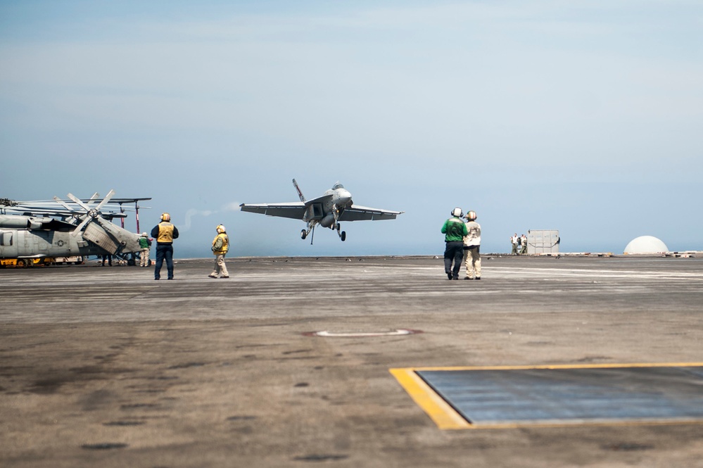 USS George H.W. Bush action