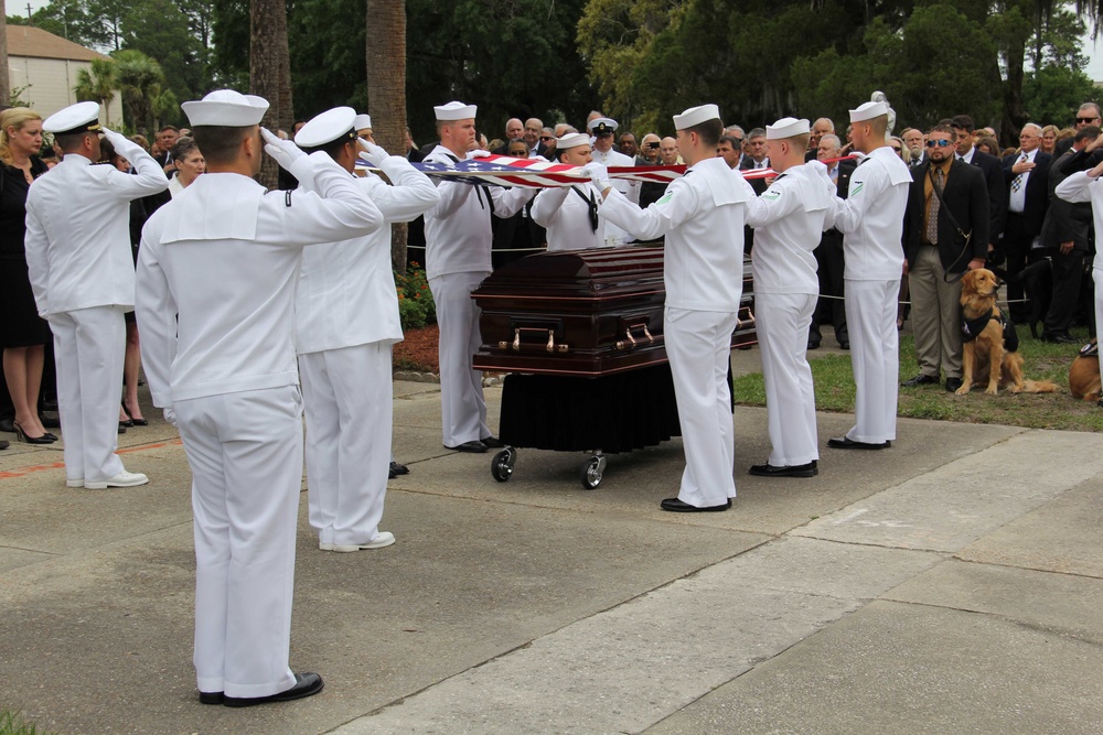 Rear Adm. Delaney funeral
