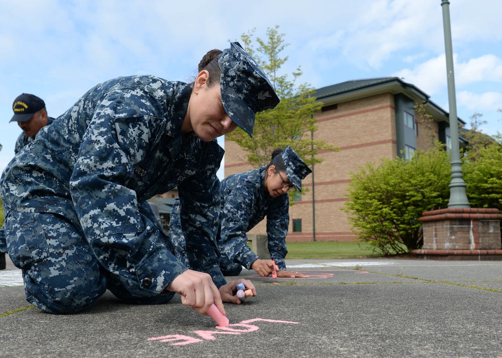 SAPR chalk art