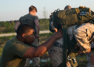 Air Delivery Platoon performs night drop; Marines earn gold wings